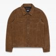 Motone ROUGHNECK Reverse Suede Trucker Jacket (Otter Brown)