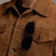 Motone ROUGHNECK Reverse Suede Trucker Jacket (Otter Brown)