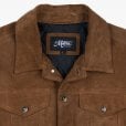 Motone ROUGHNECK Reverse Suede Trucker Jacket (Otter Brown)