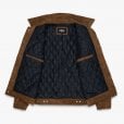 Motone ROUGHNECK Reverse Suede Trucker Jacket (Otter Brown)