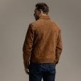 Motone ROUGHNECK Reverse Suede Trucker Jacket (Otter Brown)