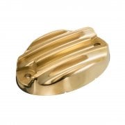 Royal Enfield 350/650 - Brake Res Cover - Ribbed Brass
