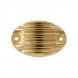 Motone Royal Enfield 350/650 - Brake Res Cover - Ribbed Brass