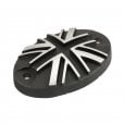 Motone Royal Enfield 350/650 Brake Reservoir Cover - Union Jack - Contrast Black/Polish