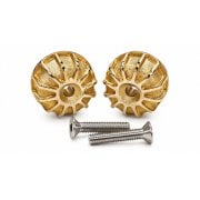 Royal Enfield 350 CLASSIC/METEOR - GEMINI - Bar End Weights/Finishers - BRASS