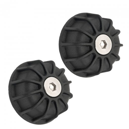 Motone Royal Enfield 350 - GEMINI - Bar End Weights/Finishers - BLACK