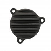 Royal Enfield 350 J Series Oil Filter Cover - Ribbed - BLACK