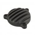 Motone Royal Enfield 350 J Series Oil Filter Cover - Ribbed - BLACK
