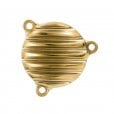 Motone Royal Enfield 350 J Series Oil Filter Cover - Ribbed - Brass