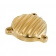 Motone Royal Enfield 350 J Series Oil Filter Cover - Ribbed - Brass