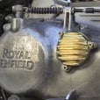 Motone Royal Enfield 350 J Series Oil Filter Cover - Ribbed - Brass