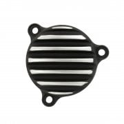 Royal Enfield 350 J Series Oil Filter Cover - Ribbed Contrast Polished