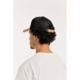 Motone SANDDUNE Trucker Cap - Curved Peak - Black Mesh -  Custom Patch on Sand Suede Panel