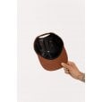 Motone SCORPION Corduroy Cap - Flat Peak - Brown - Scorpion Graphic