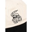 Motone SKULLYSNAKE 2 - Flat Peak - Ecru and Black - 6-Panel Hat