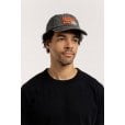 Motone SMOKER 6-Panel Vintage Cap - Curved Peak - Black Washed Cotton