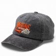 Motone SMOKER 6-Panel Vintage Cap - Curved Peak - Black Washed Cotton