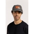 Motone SMOKER 6-Panel Vintage Cap - Curved Peak - Black Washed Cotton