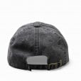Motone SMOKER 6-Panel Vintage Cap - Curved Peak - Black Washed Cotton
