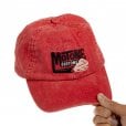 Motone SMOKER 6-Panel Vintage Cap - Curved Peak - RED Washed Cotton