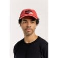 Motone SMOKER 6-Panel Vintage Cap - Curved Peak - RED Washed Cotton