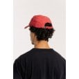 Motone SMOKER 6-Panel Vintage Cap - Curved Peak - RED Washed Cotton