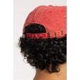 Motone SMOKER 6-Panel Vintage Cap - Curved Peak - RED Washed Cotton