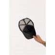 Motone SNAKE Trucker Cap - Curved Peak - Black Suede - Gold Logo