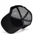 Motone SNAKE Trucker Cap - Curved Peak - Black Suede - Gold Logo