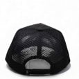 Motone SNAKE Trucker Cap - Curved Peak - Black Suede - Gold Logo