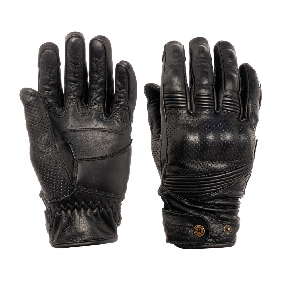 Bikers Gear Australia Motorradjacke Aus Weichem Anilinleder – Mit CE-Rüstung, Abnehmbarem Futter & Verstellbarer Taille