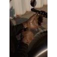 Motone SPECTRE - Motorcycle Riding Gloves - Aniline Leather - Chocolate Brown