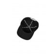 Motone Speed & Service 6-Panel Vintage Cap - Curved Peak - Black
