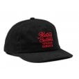 Motone Speed & Service 6-Panel Vintage Cap - Curved Peak - Black