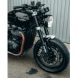 Motone Speed Twin 1200/400 USD Fork - Shorty Front Fender - Brushed Silver Aluminium