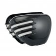 Motone Street Twin - Ribbed Side Panels - Gloss Black