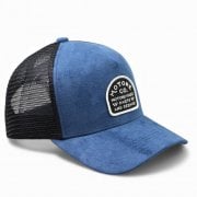 SUEDEHEAD Trucker Cap - Curved Peak - Blue Suede