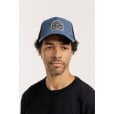 Motone SUEDEHEAD Trucker Cap - Curved Peak - Blue Suede