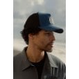 Motone SUEDEHEAD Trucker Cap - Curved Peak - Blue Suede