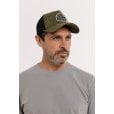 Motone SUEDEHEAD Trucker Cap - Curved Peak - Olive Green