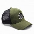 Motone SUEDEHEAD Trucker Cap - Curved Peak - Olive Green