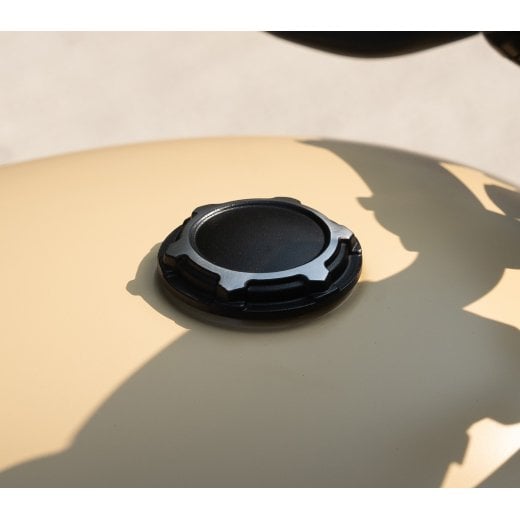 Motone TELSTAR Low Profile Fuel Gas Cap - Billet Aluminium - Black/Contrast Polished