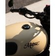 Motone TELSTAR Low Profile Fuel Gas Cap - Billet Aluminium - Black/Contrast Polished