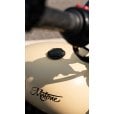Motone TELSTAR Low Profile Fuel Gas Cap - Billet Aluminium - Black