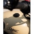 Motone TELSTAR Low Profile Fuel Gas Cap - Billet Aluminium - Black
