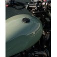 Motone TELSTAR Low Profile Fuel Gas Cap - Billet Aluminium - Black
