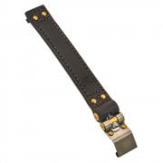The Beltane - Bobber/Speedmaster Battery Strap - Brown Leather & Brass