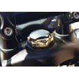 Motone "THE BOSS" Top Yoke / Steering Stem BRASS Nut - LC