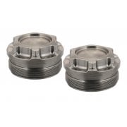 The Capos - Fork Top Caps Pair - Bobber / Speedmaster 47mm Fork - Titanium