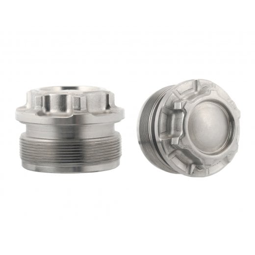Motone The Capos - Fork Top Caps Pair - Late Street Twin & Street Scramber, All T120 -Titanium